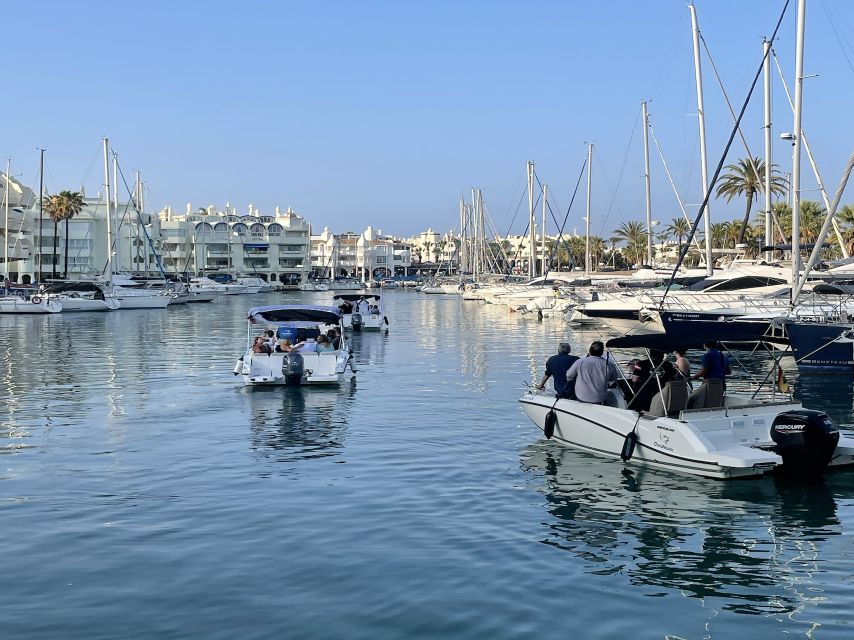 Benalmadena: Boat Rental with No License Required - What the $46 group price covers