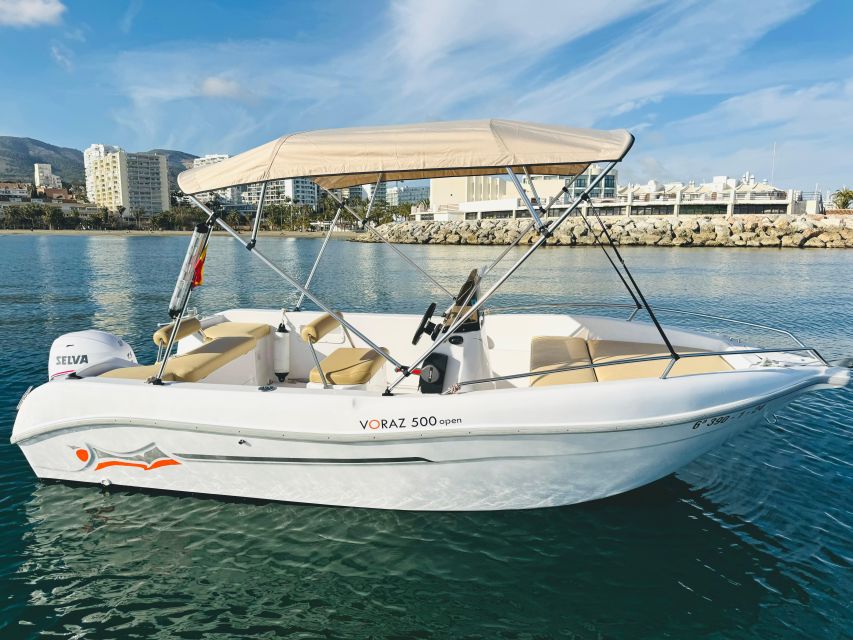 Benalmádena: Costa del Sol License-Free Boat Rental - What Your Time on the Water Can Include