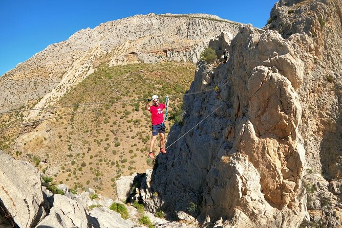 Caminito del Rey - Via Ferrata & Zip Line Adventure - Taking in the reservoir and ravine views
