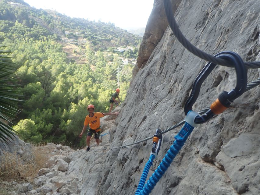 El Chorro: Vía Ferrata at Caminito del Rey Tour - Reaching the high point above El Chorro
