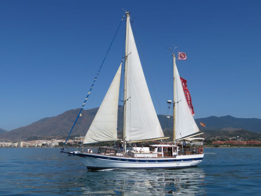 Estepona: Dolphin Watching Sailboat Cruise with Drink - A proper sailboat, with room to slow down