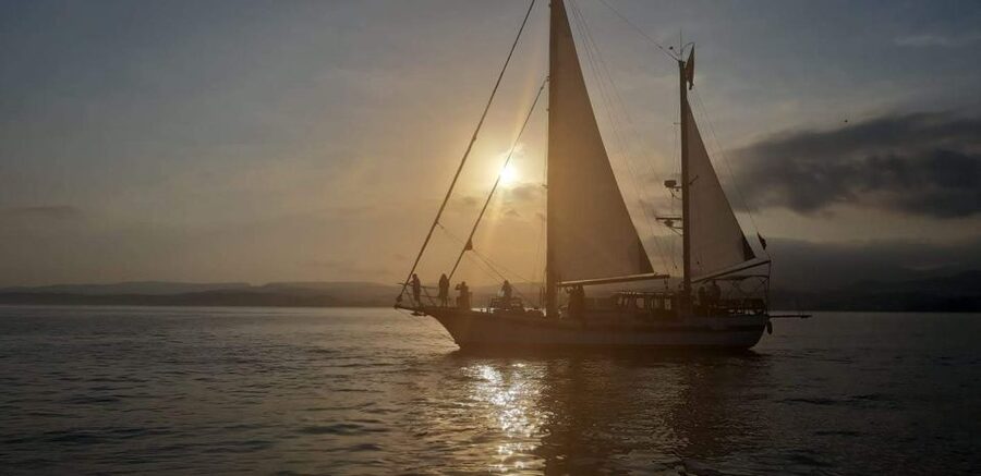 Estepona: Sunset Sailboat Cruise with Drink - Following the coast toward Casares