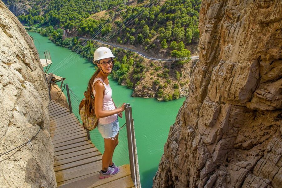 From Costa del Sol: Caminito del Rey Day Trip - A guide adds context to the views