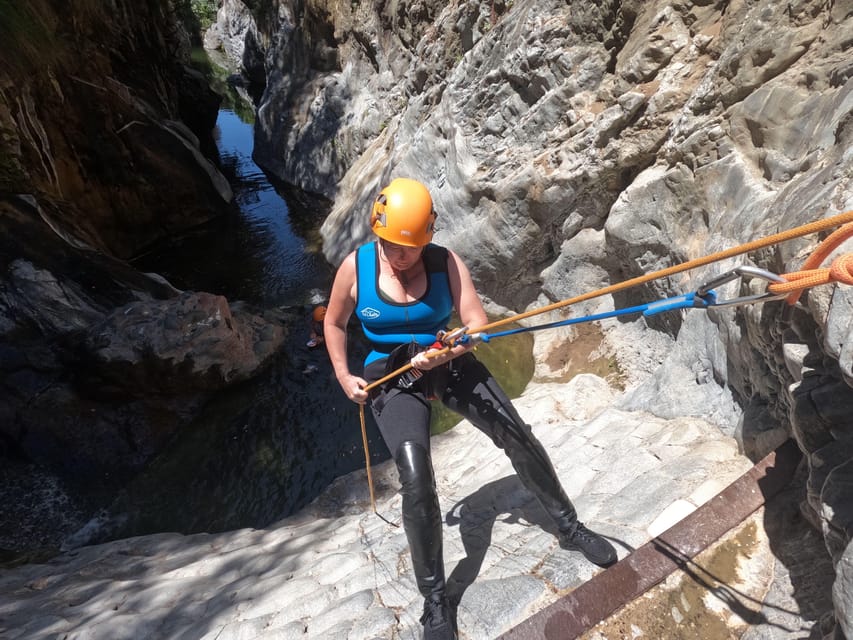 From Estepona: Guadalmina River Guided Canyoning Adventure - Shoes, clothing and other useful preparation