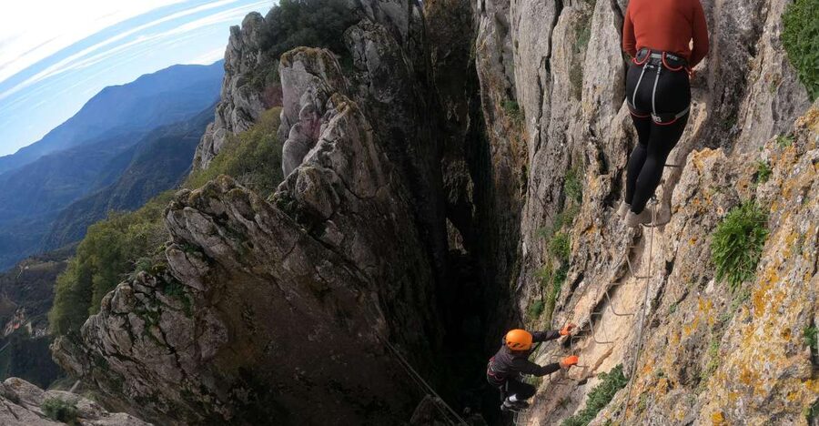 From Estepona: Vía Ferrata de Benalauria climbing tour - From the meeting point to the cliff base