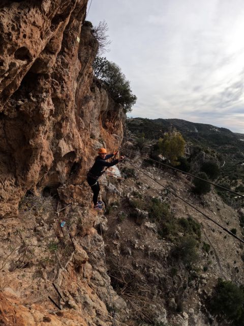 From Estepona: Vía Ferrata de Casares guided climbing tour - Getting ready for the rock