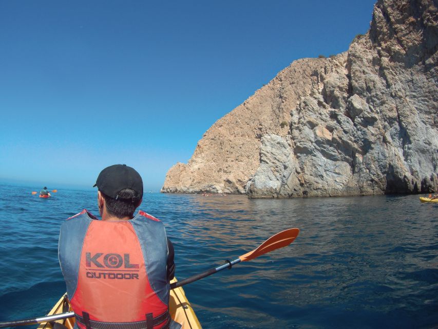 From Málaga: Cliffs of Maro-Cerro Gordo Guided Kayaking Tour - From central Málaga to La Herradura
