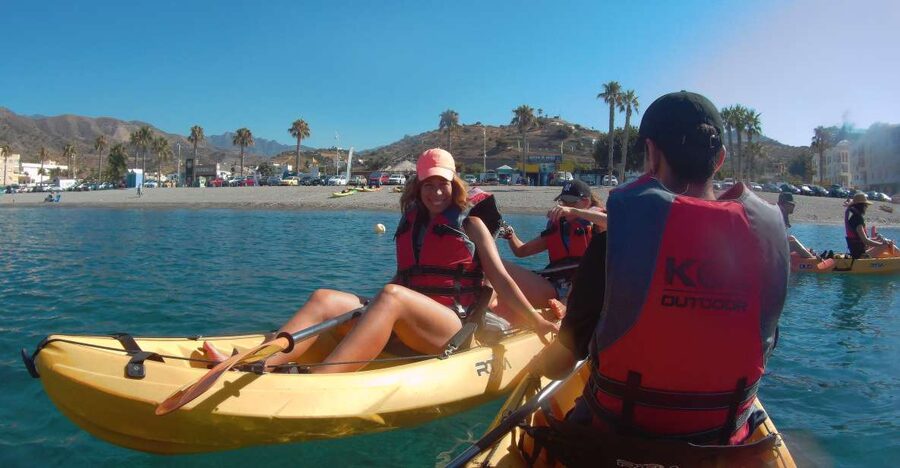 From Málaga: Cliffs of Maro-Cerro Gordo Guided Kayaking Tour - Paddling past Calaisa beach