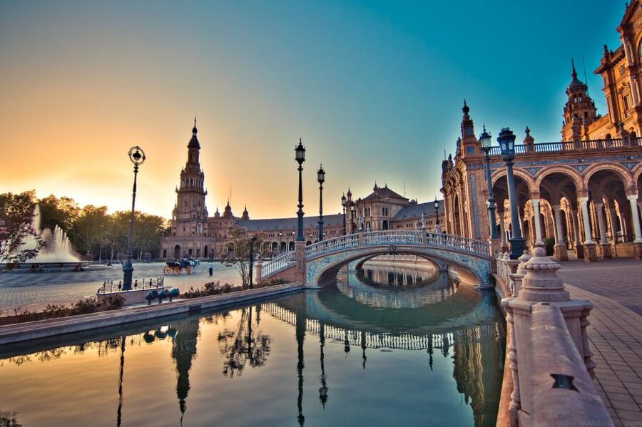 From Malaga: Private Seville, Alcazar and Cathedral Day Trip - Plaza de España and the City’s Grand Scale