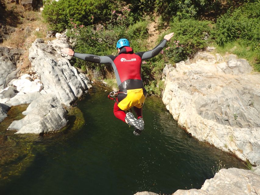 From Marbella: Guadalmina River Guided Canyoning Adventure - The short version: water, rock and choices