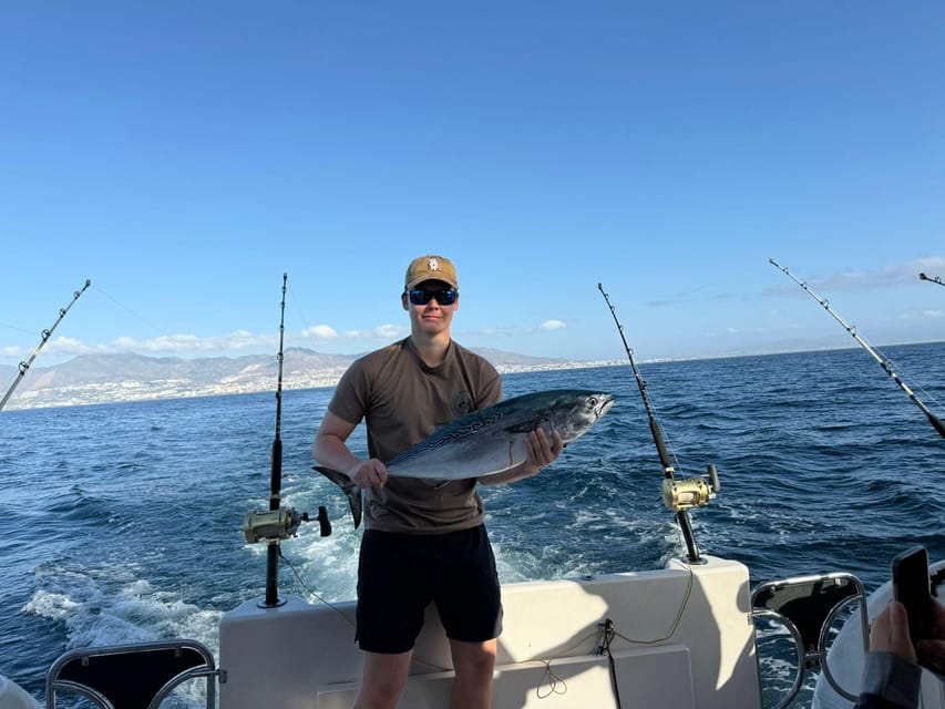 Fuengirola: 4h Trolling Fishing Trip with Snacks and Drinks - Four hours of trolling, from port to fishing grounds and back