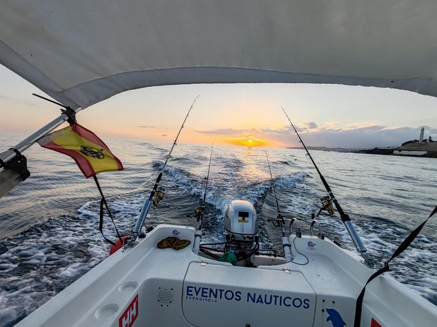 Fuengirola: Bottom Fishing with Jigging and Squid, 2, 4 and 6 hours - A small boat makes fishing personal