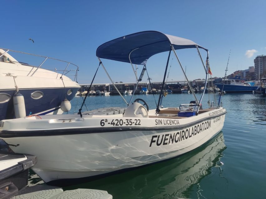 Fuengirola no License Boat from 2 To 4 Hours - Taking the helm from Fuengirola Marina