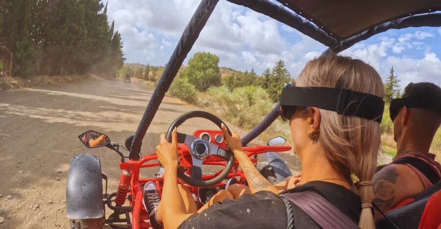 Guided Buggy Tour Mijas - Leaving C. Alfalfa for the Sierra de Mijas