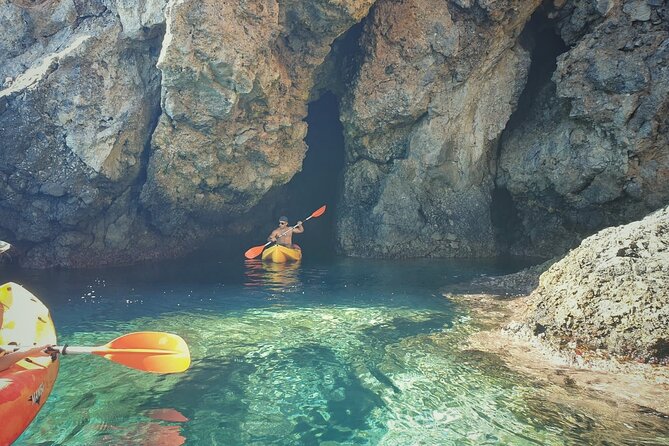 Kayak and Snorkeling Excursion in Maro Cerro Gordo Cliffs - Along the coves and caves