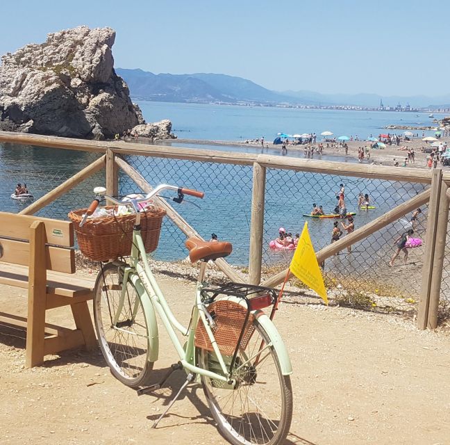 Malaga: Bike Rental for City Discovery Route & Beaches - Peñón del Cuervo: the longer coastal option