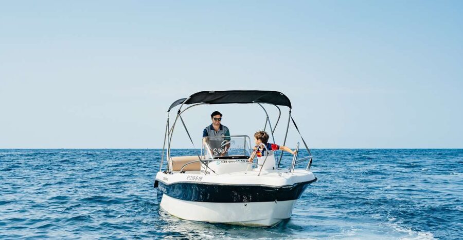 Malaga: Boat Rental without a License for Dolphin Watching - A small boat, straightforward controls and a safety briefing