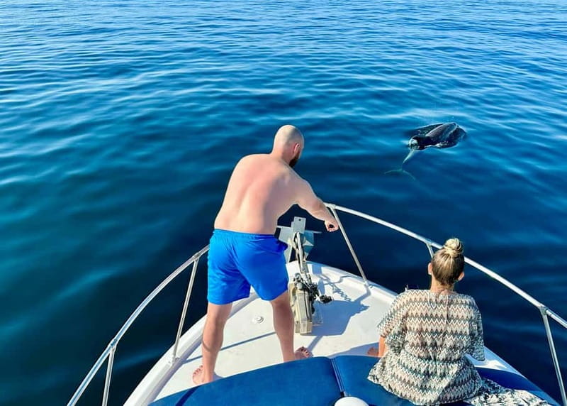 Málaga: Boat Tour w/ Snorkeling, Water Activities, and Lunch - The slide, kayaks, and paddleboards