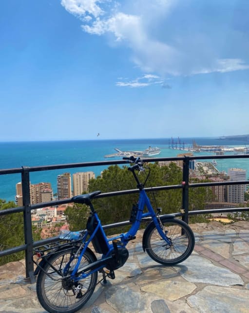 Malaga: Castle Hill and Fisherman Village E-Bike Tour - The route at a glance