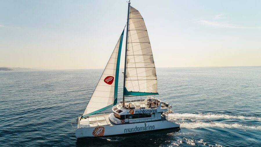 Malaga: Catamaran Sailing Cruise with Swimming & Optional DJ - Boarding at the pier
