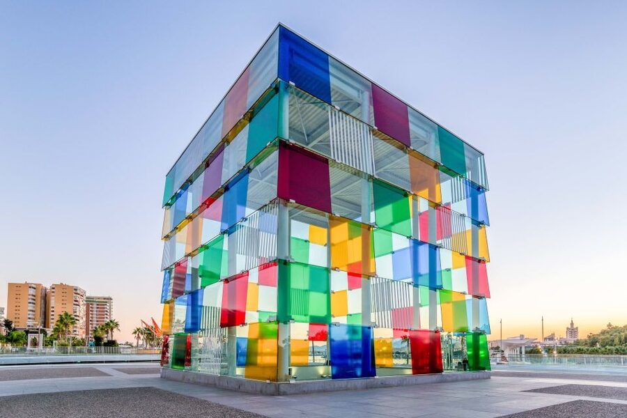 Málaga: Center Pompidou Málaga Ticket - El Cubo brings modern art to the port