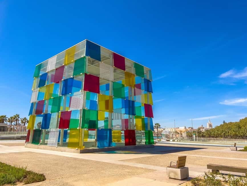 Malaga: Centre Pompidou Malaga Ticket and City Audio Guide - The cube and the waterfront setting