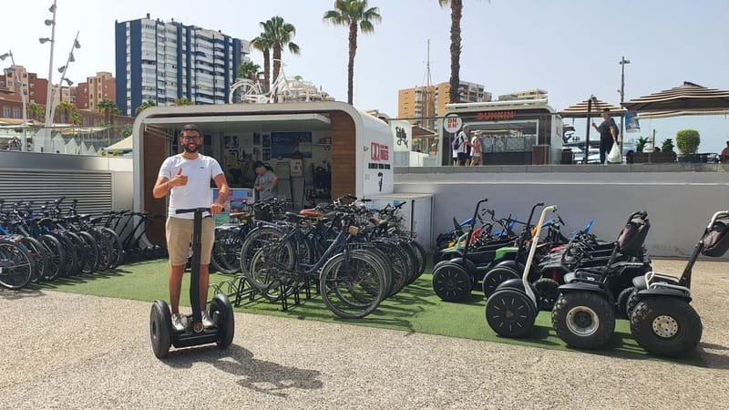 Malaga: Gibralfaro Castle, Bullring and Port Segway Tour - From Alameda Park to the Mediterranean port