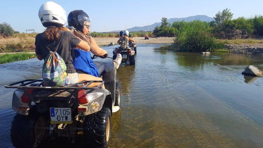 Málaga: Off-Road 2-Seater Quad Tour through Land and River - A countryside ride with an airport surprise