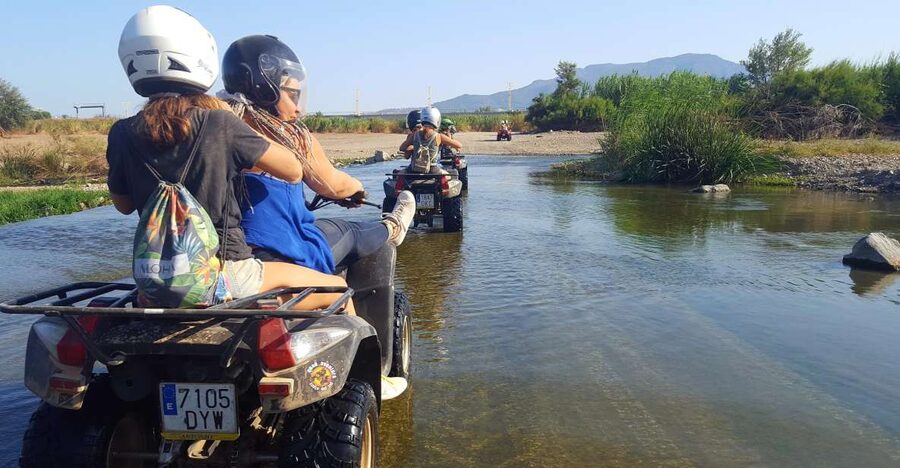 Málaga: Off-Road 2-Seater Quad Tour through Land and River - Getting comfortable on the quad