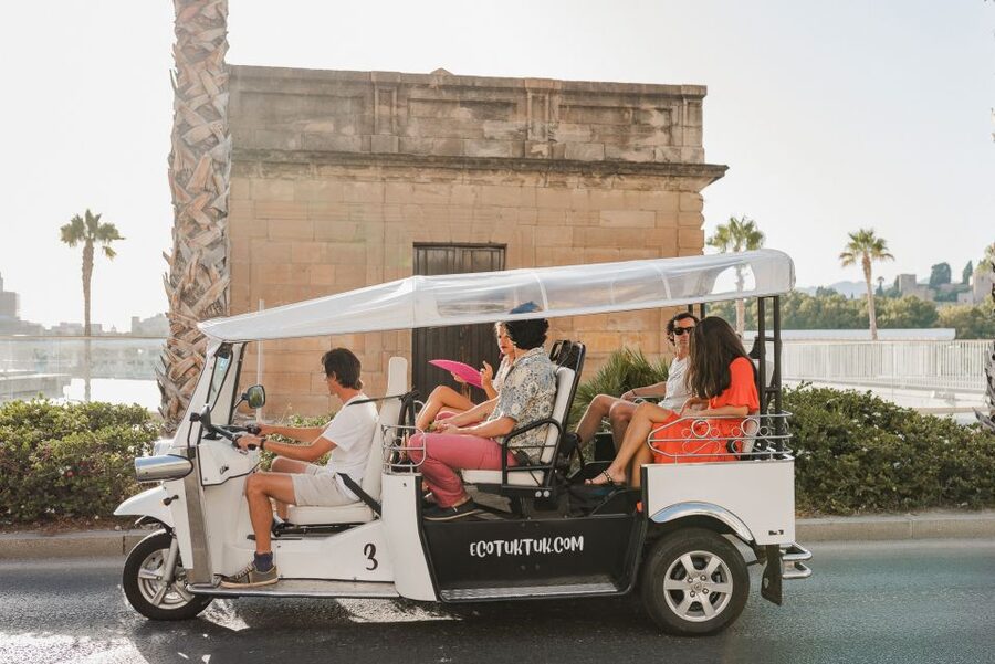 Malaga: Private City Tour by Eco Tuk Tuk - Gibralfaro Castle and the city from above