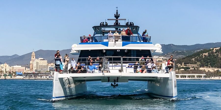 Málaga: Scenic Catamaran Cruise - Leaving Muelle Uno for the Bay
