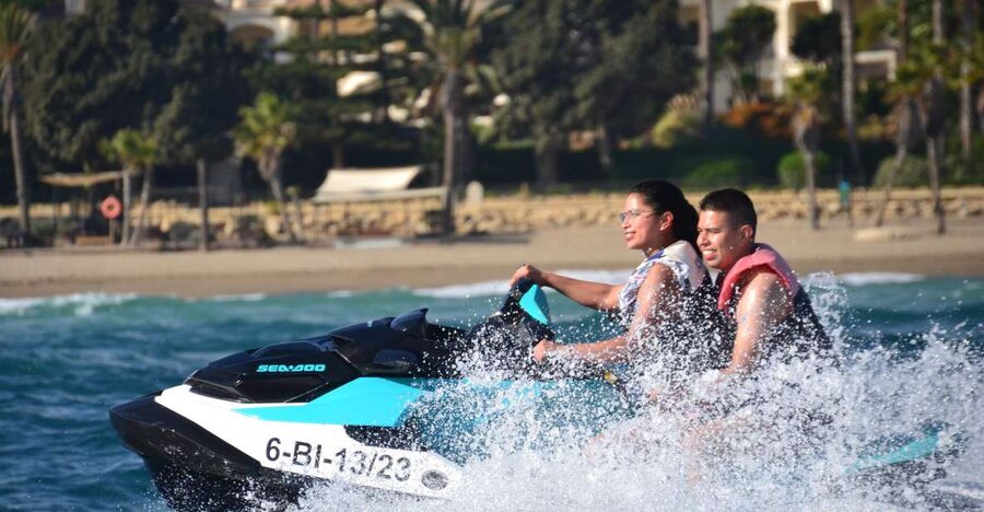 Marbella: Jet Ski at the Golden Mile - The Golden Mile from the sea