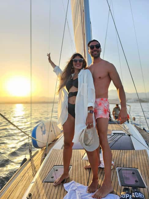 Marbella: Sunset Sailing Trip with Drinks and Snacks - Sunset views, with no guarantee of dolphins