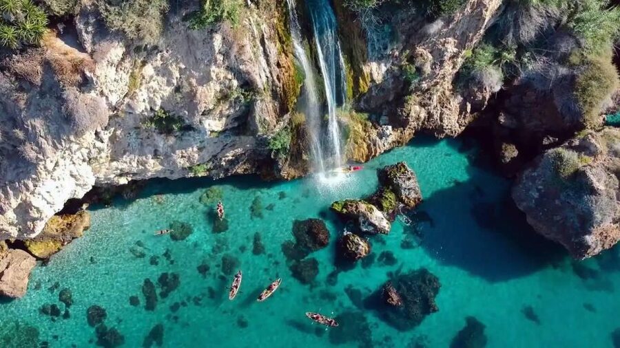 Nerja: Free Kayak Route along the cliffs of Nerja and Maro - A self-guided coast trip from Burriana Beach
