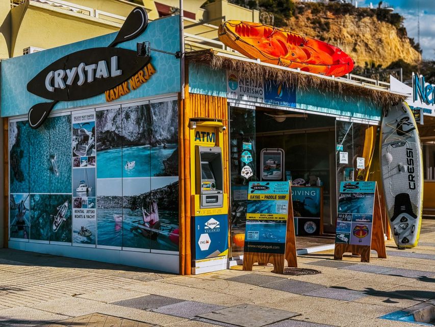 Nerja: Free Kayak Route along the cliffs of Nerja and Maro - Clear kayaks, traditional kayaks and what you can see