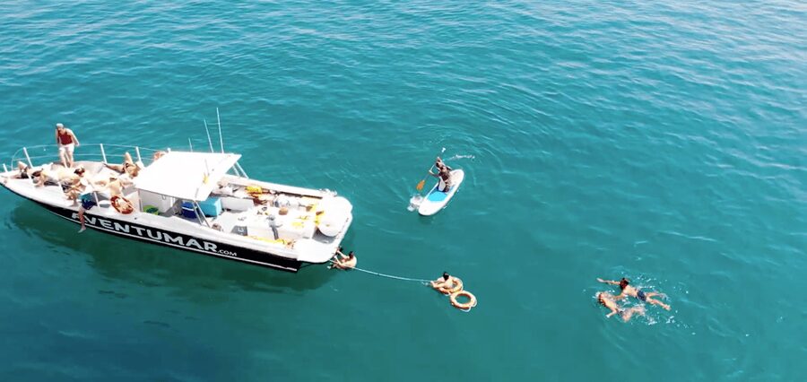 Nerja: Maro Waterfall Boat Trip with Paddleboarding & Drink - Swimming and snorkeling in clear coves