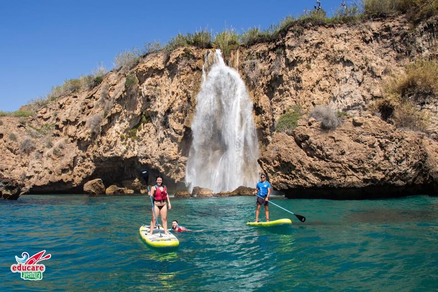 Nerja: Maro Waterfall Boat Trip with Paddleboarding & Drink - What the coastal ride gives you