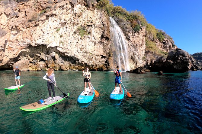 Paddle Surf Route Cliffs Nerja and Cascada de Maro + Snorkel - Who will enjoy this paddle most?